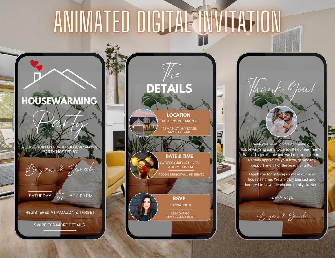 Digital Housewarming Party Invitation | New Home | Housewarming Party ...