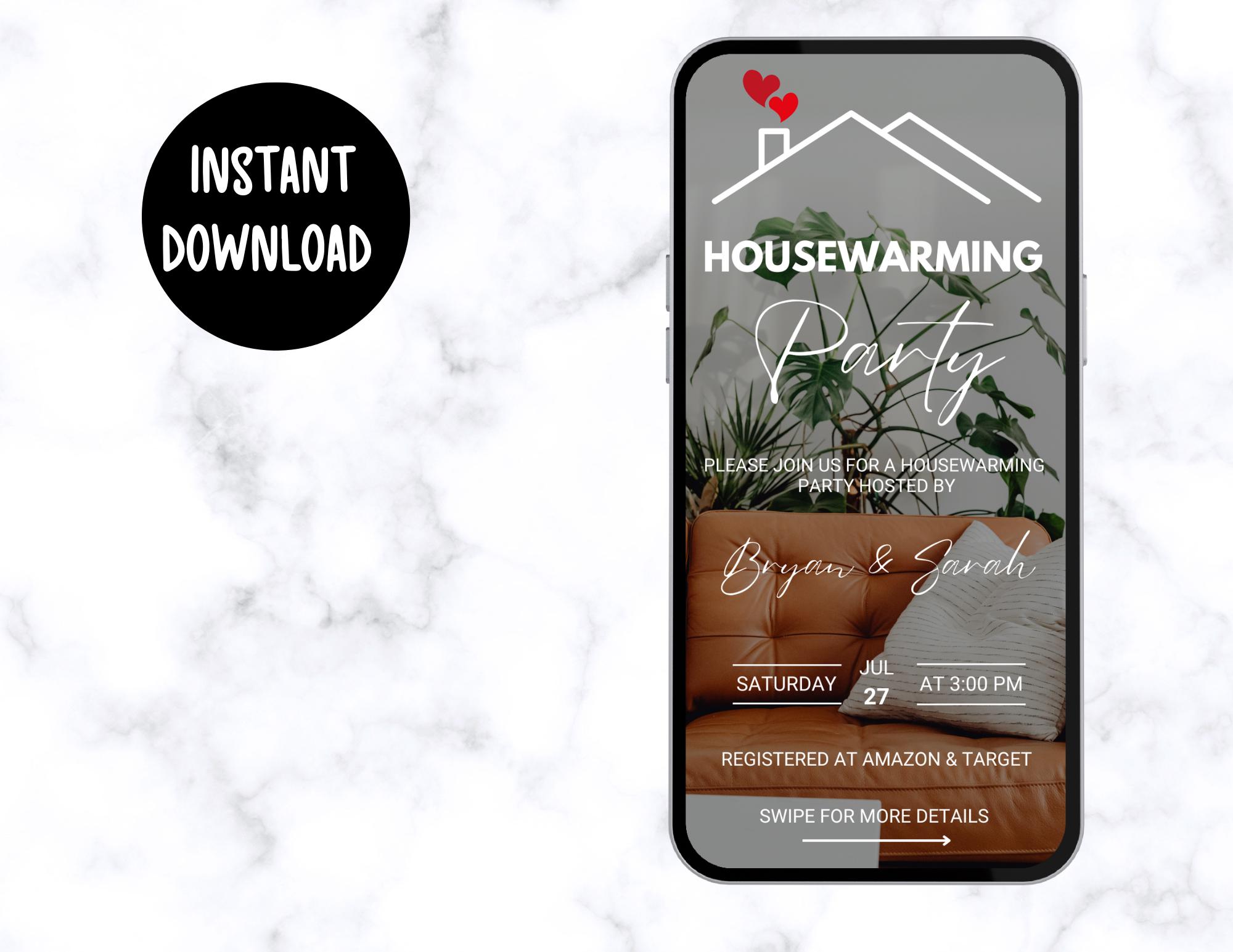 Digital Housewarming Party Invitation | New Home | Housewarming Party ...