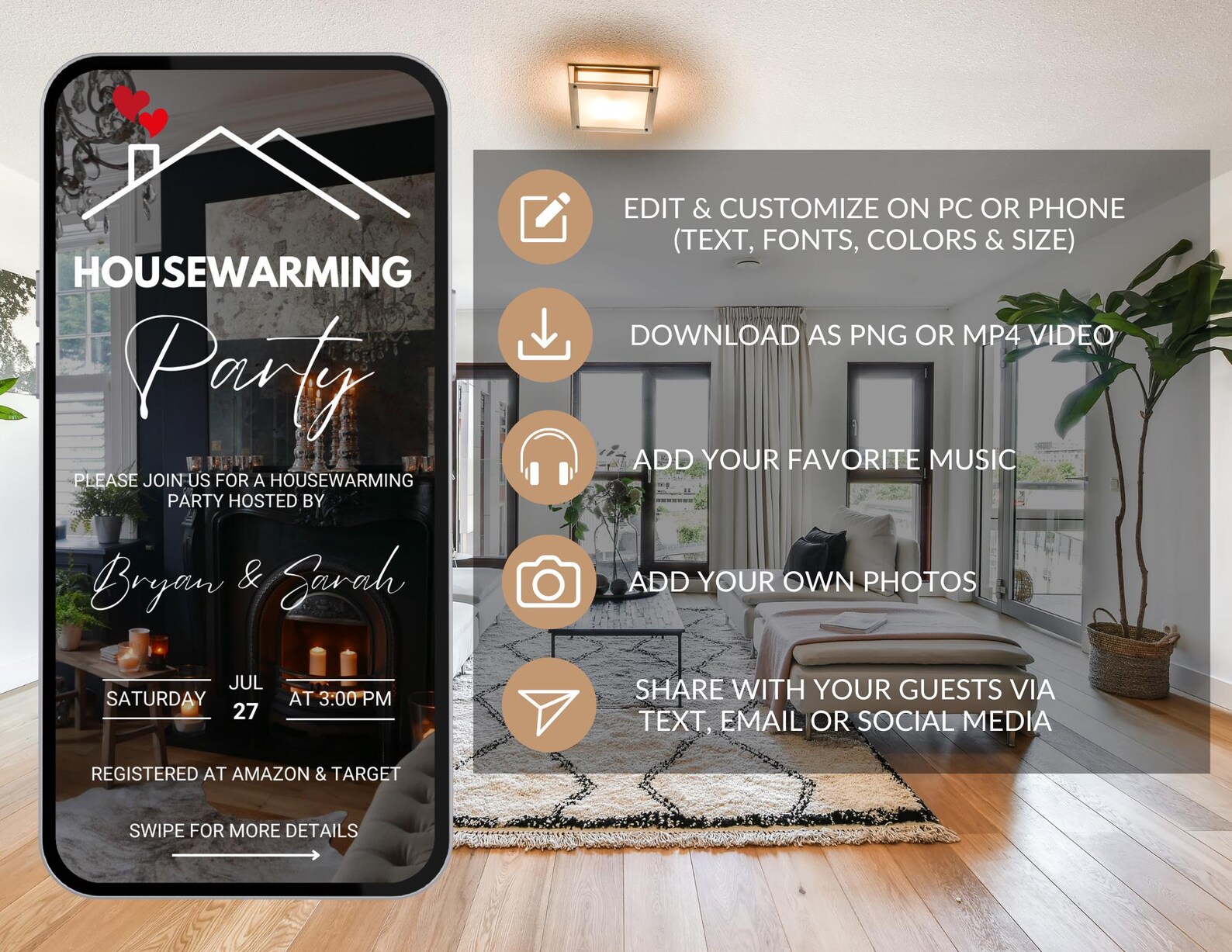 Digital Housewarming Party Invitation | New Home | Housewarming Party ...