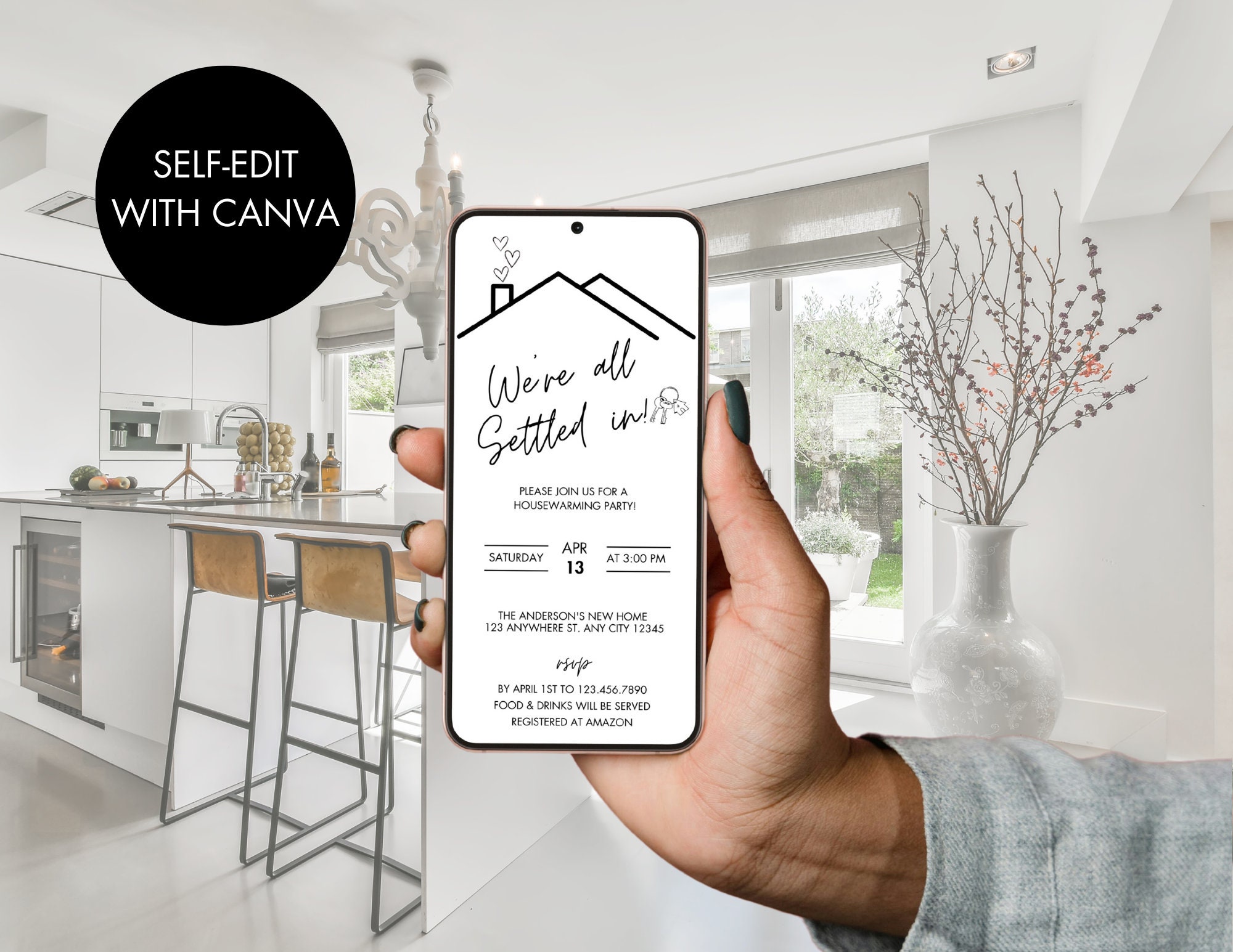 Housewarming Invitation Template | House Warming Party Minimalist ...