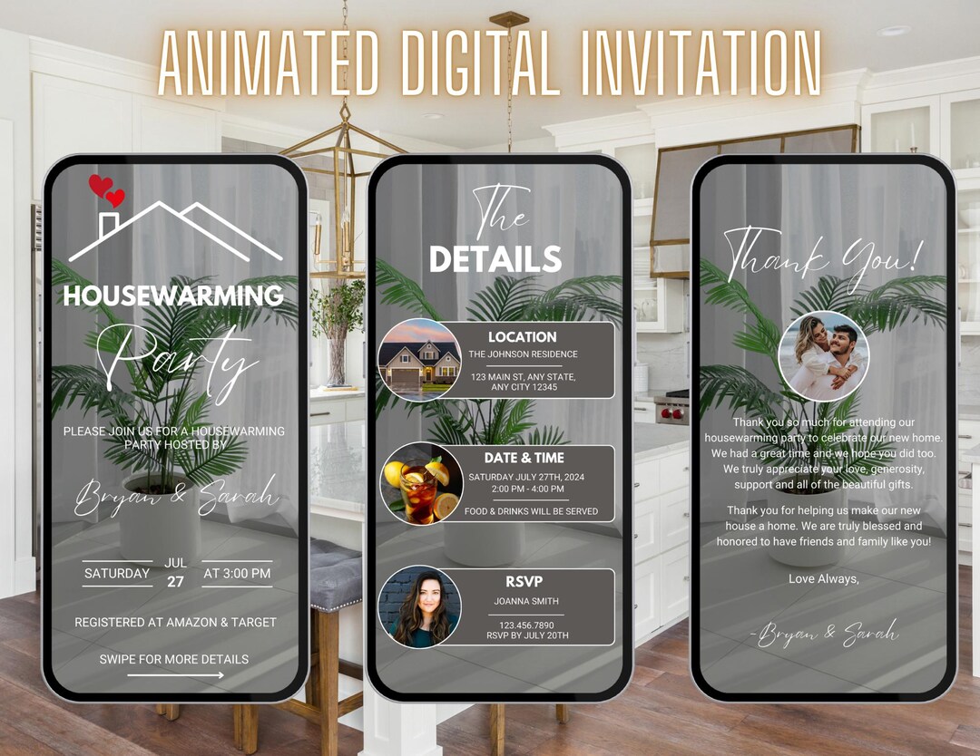 Digital Housewarming Party Invitation | New Home | Housewarming Party ...