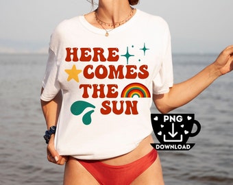 Groovy Positive Sublimation SVG Design PNG Design File Boho Retro Hippie Y2K Trendy Aesthetic Design png Womans T-shirt Graphic Summer SVG