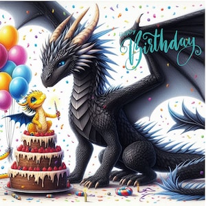 Fichiers image de joyeux anniversaire de dragon