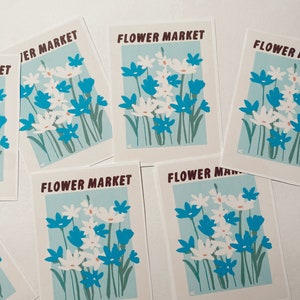 Flower Market Sticker
