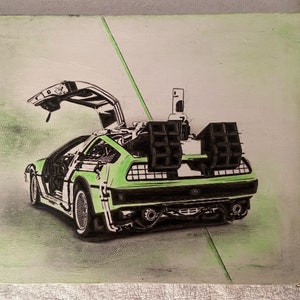 Delorean Time machine. BTTF, DMC-12