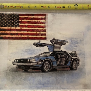 Back to the future delorean Time machine. BTTF, DMC-12