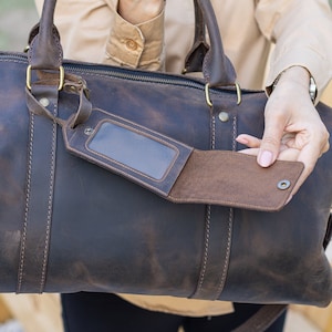 Personalisierter Lederbeutelanhänger, benutzerdefinierter Lederanhänger, Monogramm Ledertaschenanhänger, Firmengeschenk-Werbegeschenk, Gepäckanhänger, Firmengeschenk