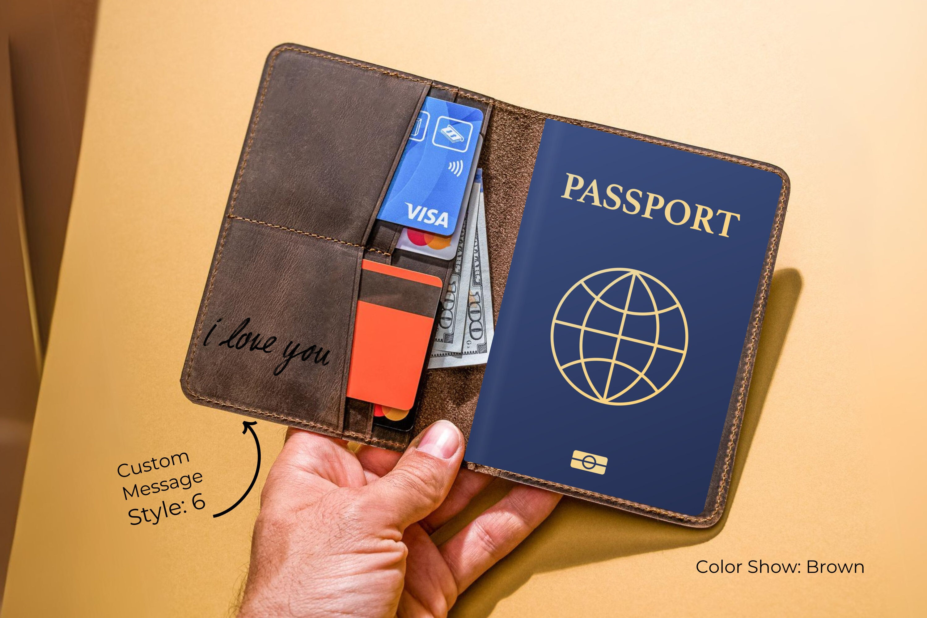 Signature Personalized Passport Cover | Mark And Graham