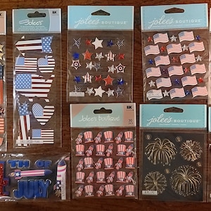 Jolee&#39;s Boutique Independance Day/4 juli plakboekstickers (UPDATE 27-01-24)