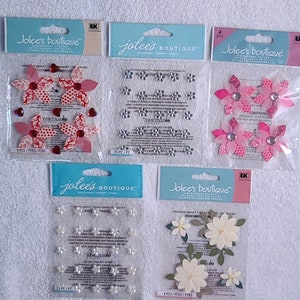 Jolee&#39;s Boutique Pretty Flowers Scrapbook Stickers - UPDATED 09/12/23