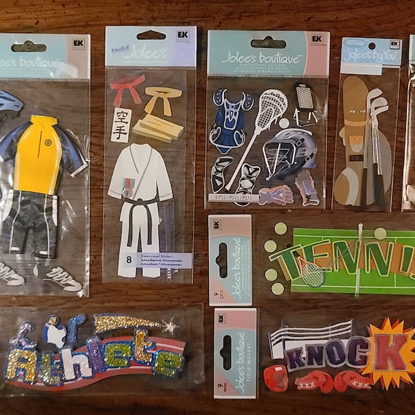 Sports Scrapbook Stickers Etsy