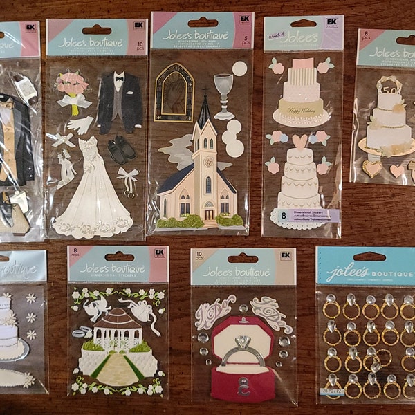 Jolee's Boutique Wedding II Scrapbook Stickers (UPDATED 02/29/24)