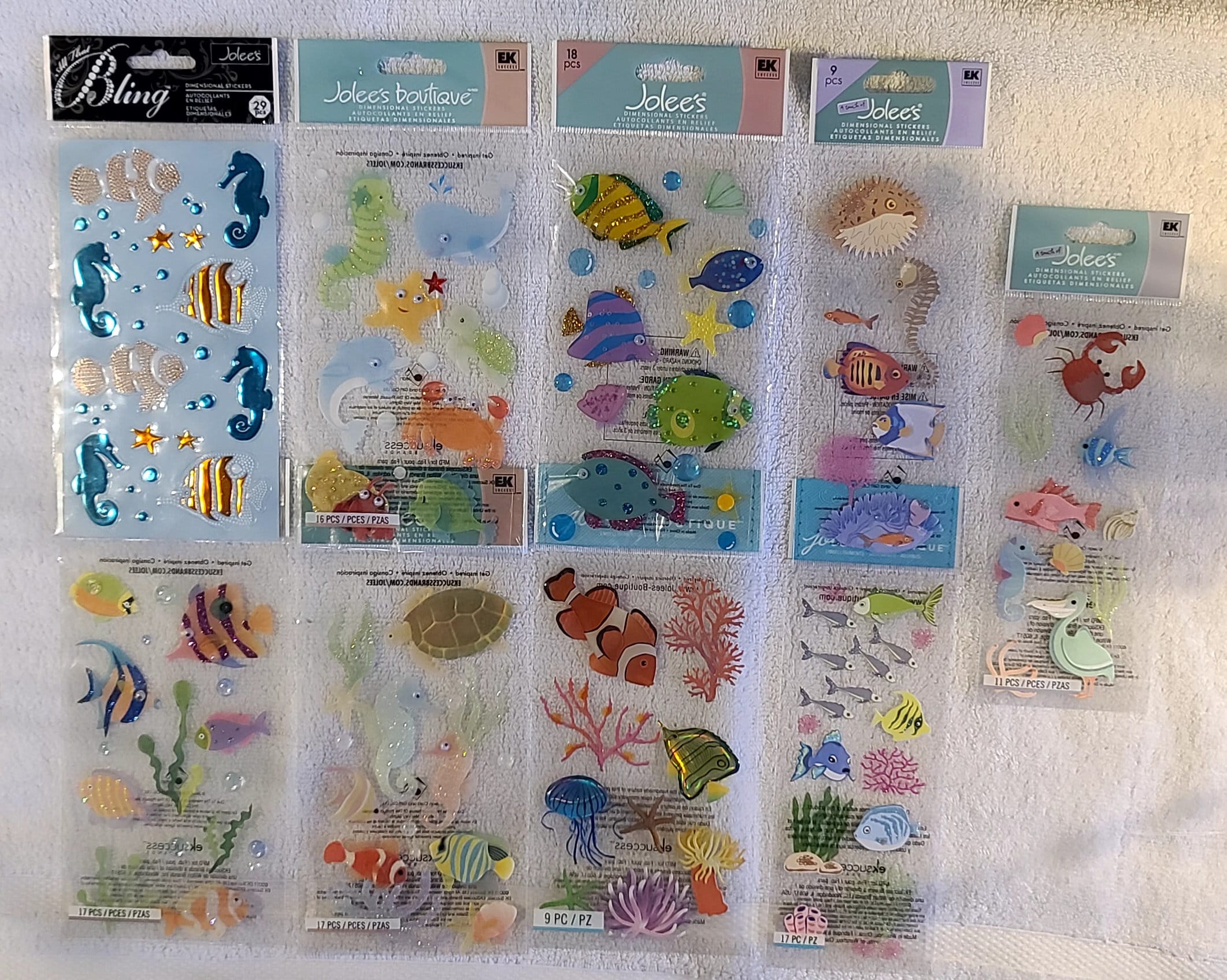 Pegatinas para álbumes de recortes Ocean Life de Jolee's Boutique - ACTUALIZADO EL 23/10/04