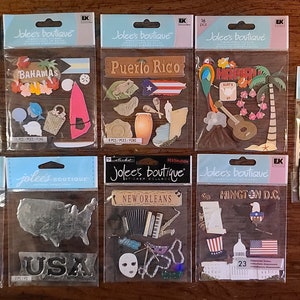 Jolee&#39;s Boutique Destinations I Scrapbook Stickers (UPDATED 01/24/24)