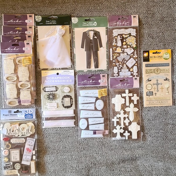 Scrapbook Stickers MISC Lot