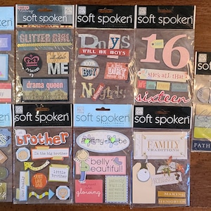 Pegatinas para álbumes de recortes de Soft Spoken I - ACTUALIZADO EL 24/02/24