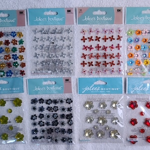Jolee&#39;s Boutique Sparkly Flowers Scrapbook Stickers - UPDATED 09/12/23