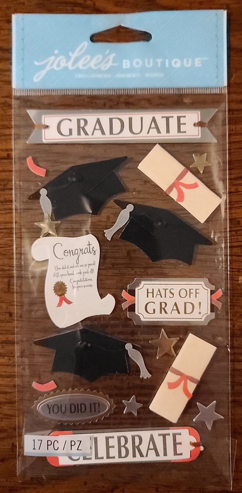 Jolee's Boutique Graduation I Scrapbook Stickers (UPDATED 01/22/24) - Etsy