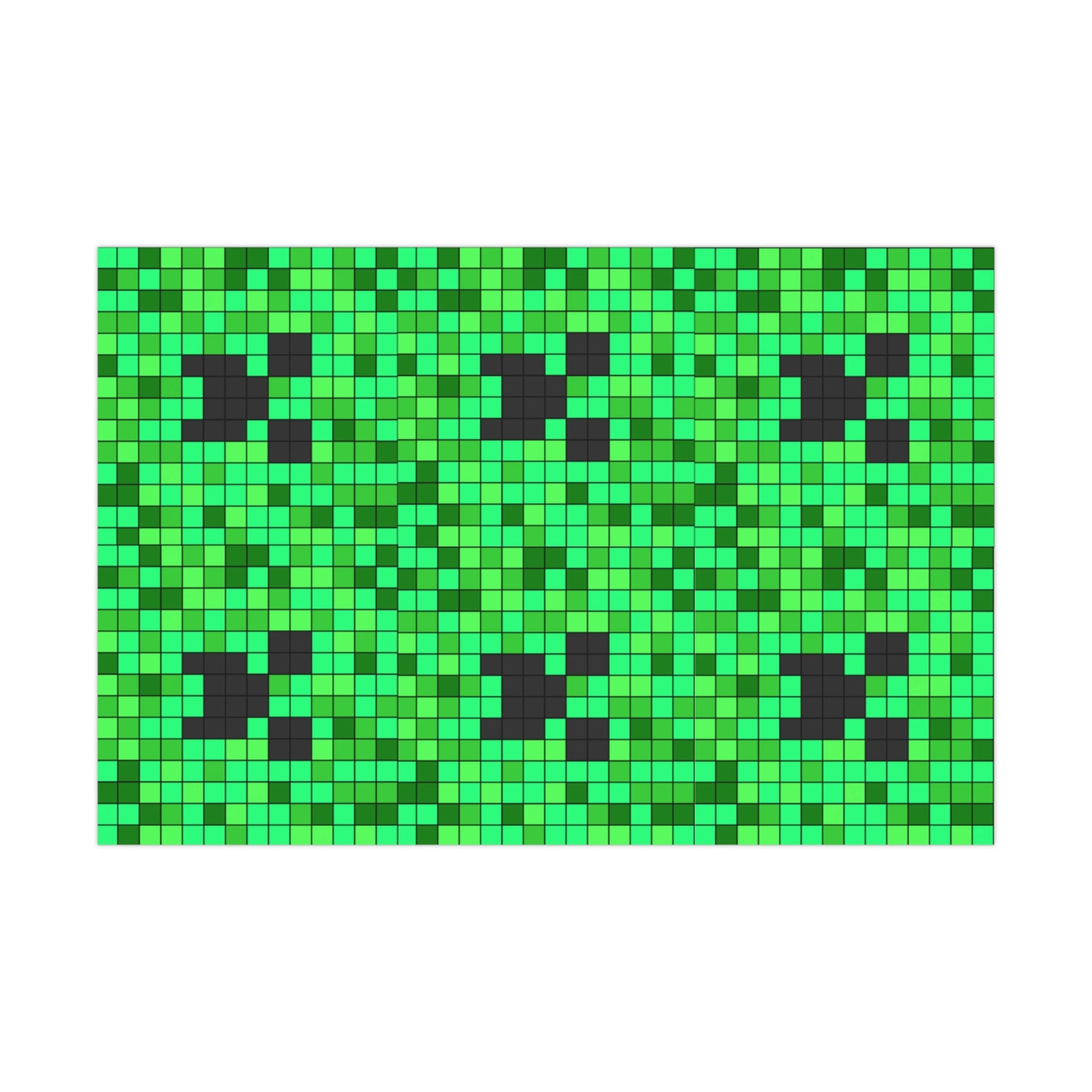 Minecraft Creeper Gift Wrap Etsy