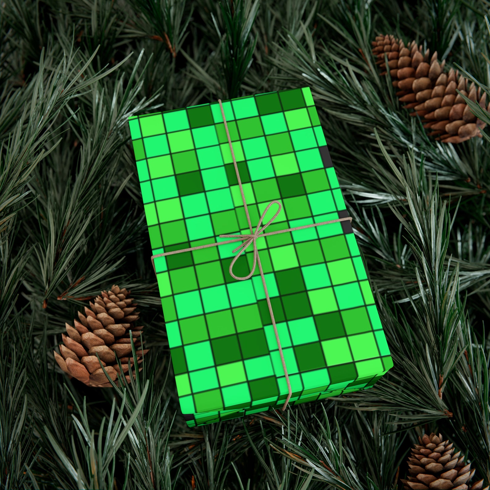 Minecraft Creeper Gift Wrap Etsy