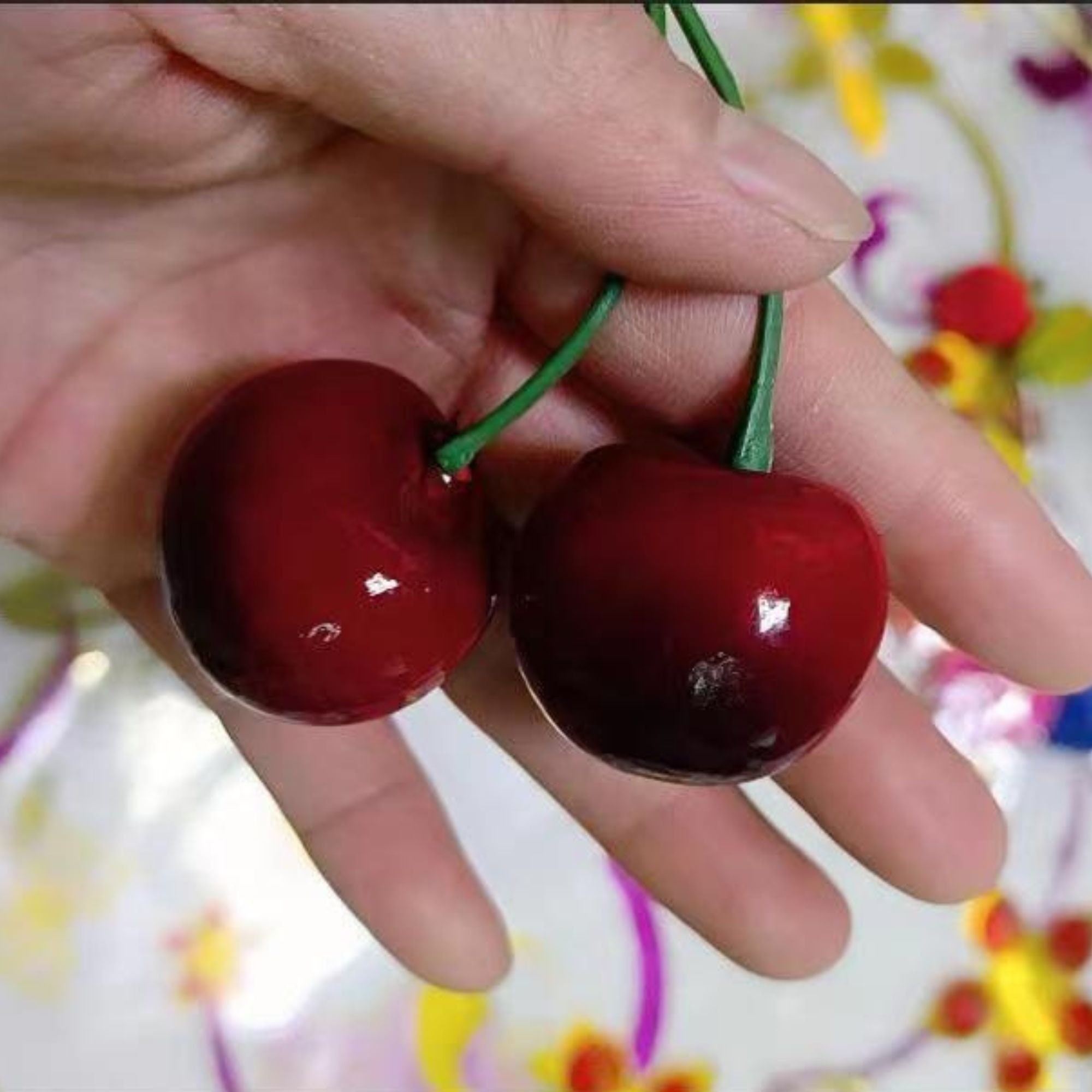 Artificial Cherries Artificial Fruit 10 Pairs 20 Pcs Faux Fruit Decor