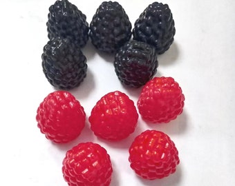 Fake Raspberry 10pcs Artificial Fruit Faux Respberry Cake Decoration Restaurant Kitchen Display Home Ondesk Decor Photographic Prop