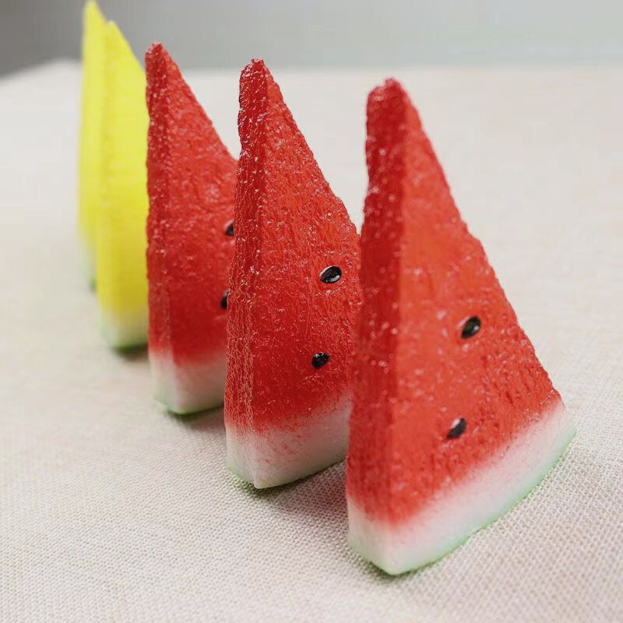 Artificial Watermelon Pieces 1PC Fake Watermelon Slices Fake Fruit Faux