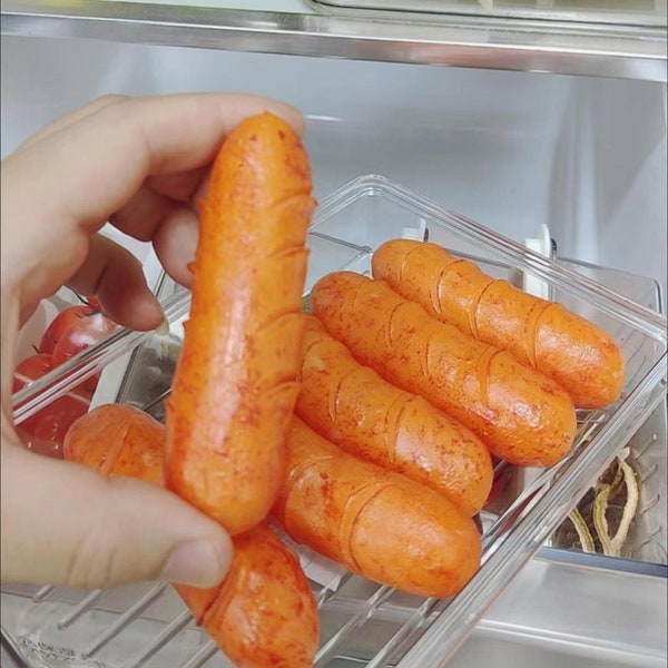 Artificial Sausage 1pc Simulated Fake Sausage Faux Display Food Kitchen Home Decor Food Model Photographic Prop Teaching Tool