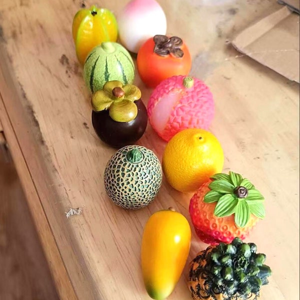 Simulation Fruits 11pcs Petit Mini Faux Fruits Restaurant Cuisine Affichage Décor À La Maison Ondesk Décor Beau Cadeau pour Enfants Prop Photographique