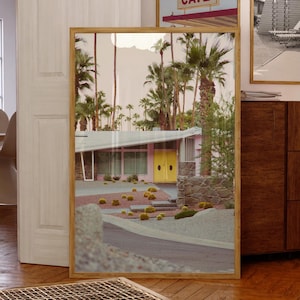 Fine Art Photo Print Palm Springs | Desert, mid century, pink, wall art, retro, vintage, home decor, california