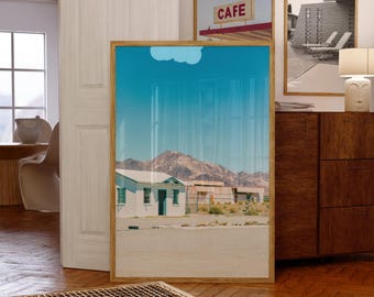 Digital Photo Download Route 66 Motel | Roy's Motel and Cafe, Wall Art, USA, Print, Desert Photo Print, Home Decor, Desert, Vintage, Retro