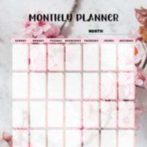 Monthly Planner Template