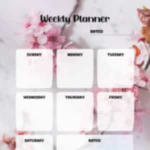 Weekly Planner Template