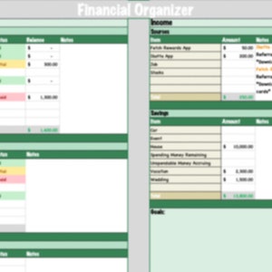 Financial Budget Organizer