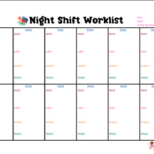 Night Shift Worklist