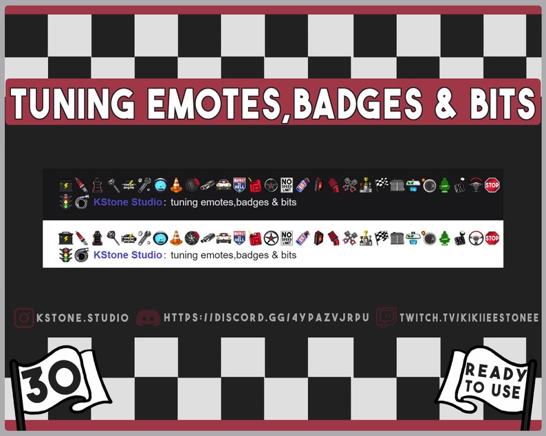 Tuning Emotes & Badges for Twitch - Etsy