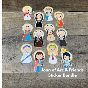 Saint Stickers, Catholic Stickers, Catholic Vinyl Stickers