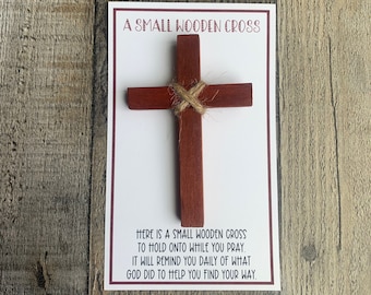 Back to School Wooden Hand Cross | Catholic Easter basket filler for Kids | Easter Exchange for Catholic Kids | Bible Verse for Kids
