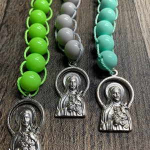 Handmade St Therese Sacrifice Beads: Catholic Good Deed Rosary