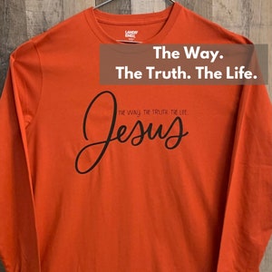 Mens Bible Verse Shirt | Catholic Man Shirt | Jesus Long Sleeve Shirt | Catholic Men Apparel | Catholic Gift | Catholic Guy