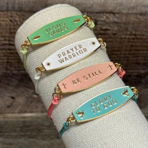Faith Inspirational Tag Bracelet | Inspirational Gift | Tag Bracelet | Catholic Gifts | Catholic Tag Bracelet | Catholic Bracelet