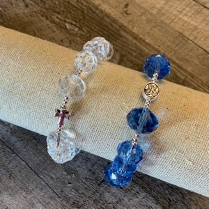 Rosary Bracelet | Handmade Stretch Catholic Bracelet | Catholic Jewelry | Catholic Handmade Gift | Catholic Gifts for Women