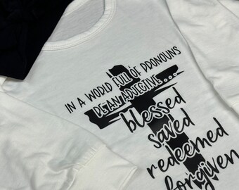Catholic Baby Bodysuit Set with Bible Verse | Baptism Gift for Catholic Baby