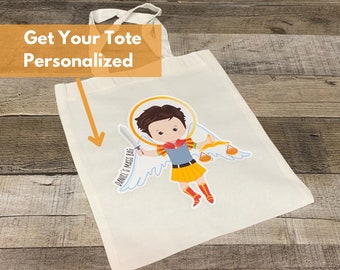 Personalized Saint Tote Bag: Catholic Mass Bible Bag for Kids