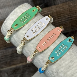 Faith Inspirational Tag Bracelet | Inspirational Gift | Tag Bracelet | Catholic Gifts | Catholic Tag Bracelet | Catholic Bracelet