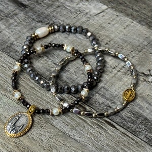 Our Lady Catholic Bracelet Set | Catholic Jewelry for Women | Catholic Gift | Catholic Easter Basket Gift | Traditional Catholic
