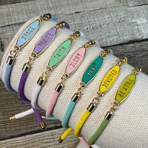 Faith Inspirational Tag Bracelet | Inspirational Gift | Tag Bracelet | Catholic Gifts | Catholic Tag Bracelet | Catholic Bracelet