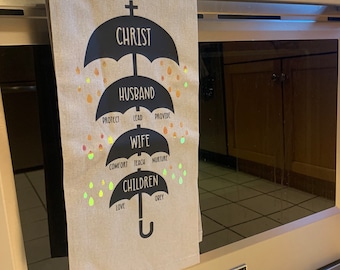 聖書の秩序カトリックキッチンタオル：カトリックの結婚祝い