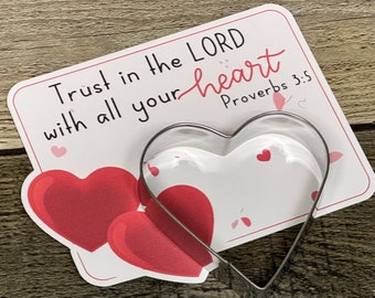 Catholic Easter Basket Filler: Bible Verse Heart Cookie Cutter Catholic Party Favors