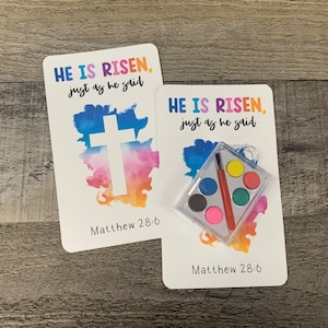 He Is Risen Easter Gift: Kids&#39; Paint Set, Catholic Easter Basket Filler
